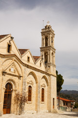 Fototapeta na wymiar Old Agios Mamas church in Cyprus
