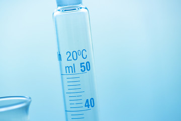 Medical science laboratory glassware