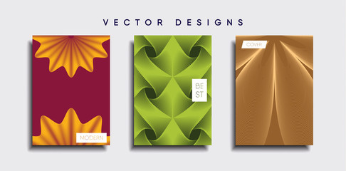 Vector cover designs. Future Poster template. Smartphone modern background set.