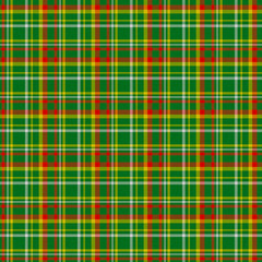 Obraz premium Green Red Yellow and White Plaid