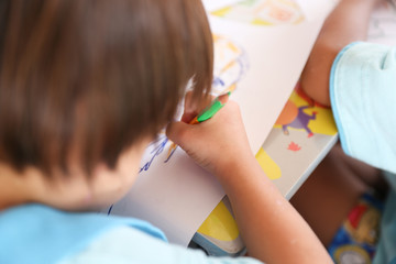 Children are painting