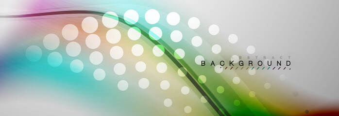 Smooth flowing wave motion concept background