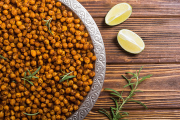Roasted chickpeas with rosemary
