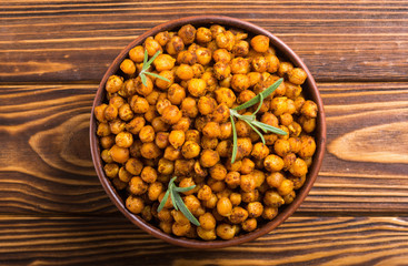 Roasted chickpeas with rosemary