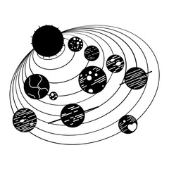 Solar System Laser Cutting Version © Salih
