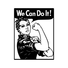 We Can Do It Poster Laser Cut Version