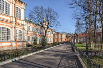 Naklejka premium Inner yard of the Alexander Nevsky Lavra.