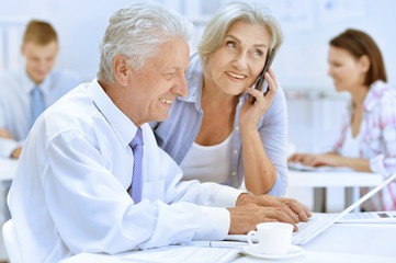 Obraz premium Portrait of group of successful businesspeople working