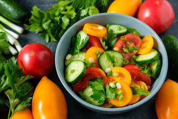 a fresh vegetable salad