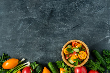 a fresh vegetable salad