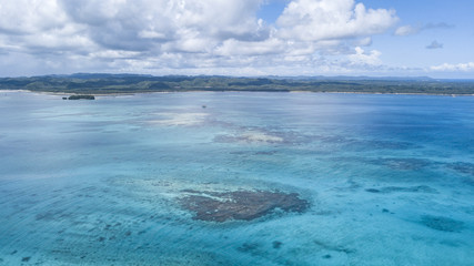 Obraz na płótnie Canvas siargao island drone view