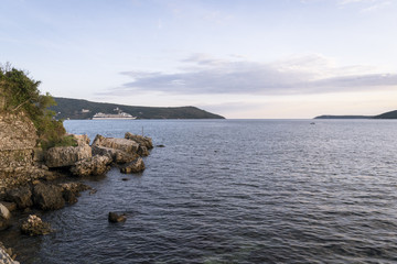 Fototapeta na wymiar Coast in Herceg Novi,Montenegro
