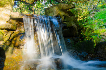 Cascata d'acqua nella natura