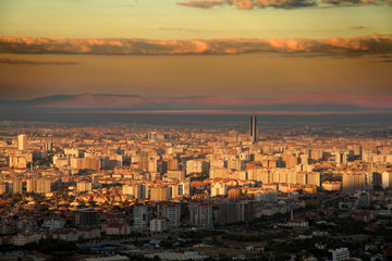 Fototapeta premium Konya City at Sunset