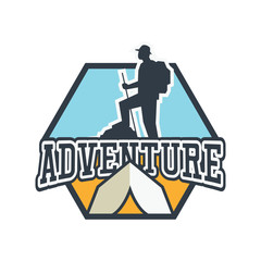 adventure logo with text space for your slogan