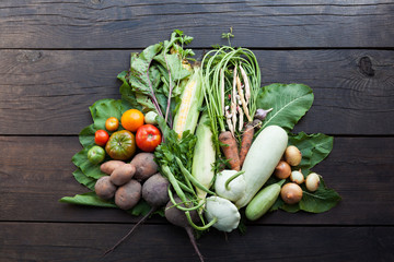 Fresh colorful healthy food, organic raw vegetables.