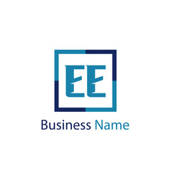 Fototapeta premium Initial Letter EE Logo Template Design
