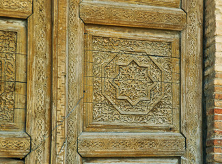 Uzgen town in Osh Region, Kyrgyzstan.