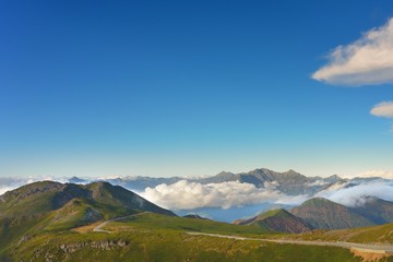 Sea of clouds at Norikura National Park in Gifu Japan with Japnese alps