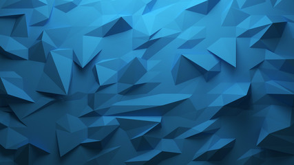 Blue abstract 3D polygon background