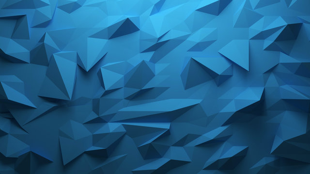 Blue abstract 3D polygon background