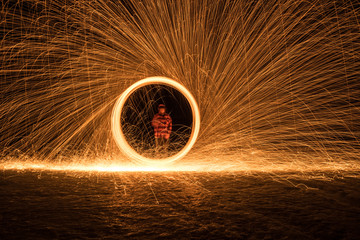 Night- Steel Wool spinning