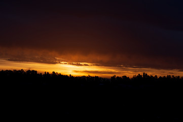 Sunrise in the field