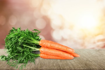 Fresh orange carrots