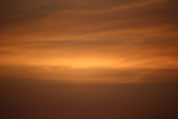sunset in the sky