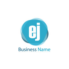 Initial Letter EJ Logo Template Design