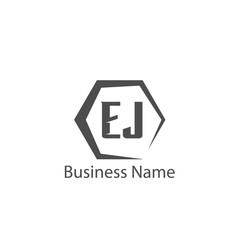 Initial Letter EJ Logo Template Design