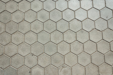 The texture of paving slabs