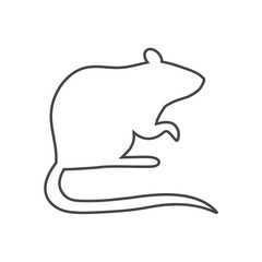 Mouse wild animal flat icon
