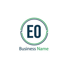 Initial Letter EO Logo Template Design