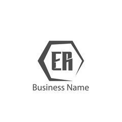 Initial Letter ER Logo Template Design