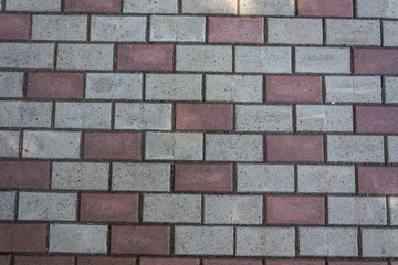 The texture of paving slabs