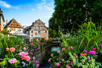 Fototapeta na wymiar Little Venice Colmar, Alsace, France