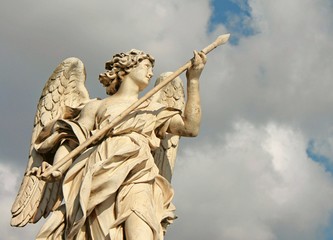 Fototapeta premium statue of angel in Rome