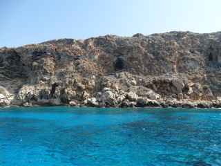 Obraz premium view of the island of Cyprus in the Mediterranean Sea
