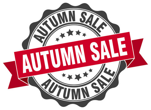 autumn sale stamp. sign. seal