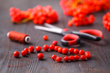 Autumn beads, artistic edication for kid