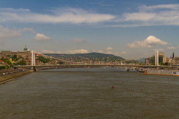 River Danube, Budapest and Elizabeth bridge