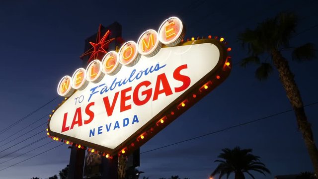 Welcome to fabulous Las Vegas Sign at night in 4K