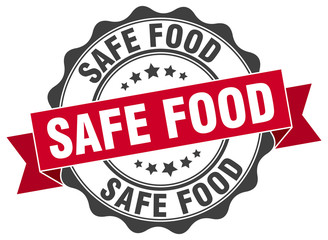 Fototapeta premium safe food stamp. sign. seal