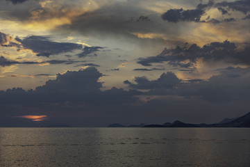 Amazing sunset in Croatia