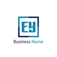 Initial Letter EY Logo Template Design