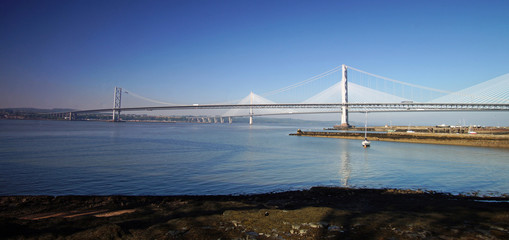 The Forth Road Bridge and the Queensferry Crossing