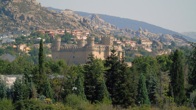 Paisaje del Castillo de Manzanares el Real, Madrid