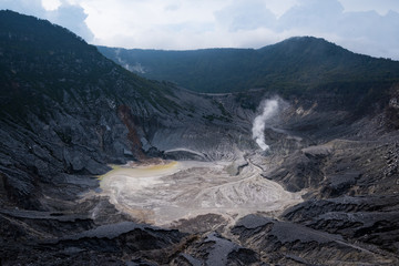 Tankuban Perahu volcanic mountain, Bandung, Indonesia 1