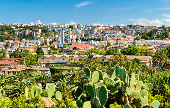 Skyline of Tipaza, a city in Algeria
